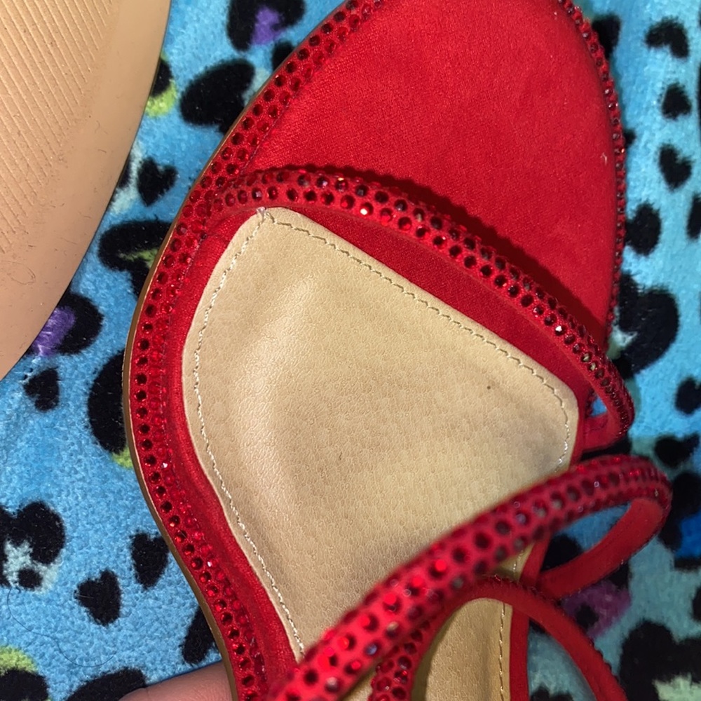 Red Rhinestone Heels - Picture 4 of 7